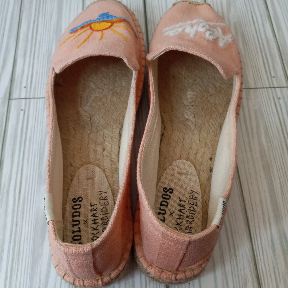 NEW Soludos X Lockhart Aloha Bohemian Embroidered Espadrilles